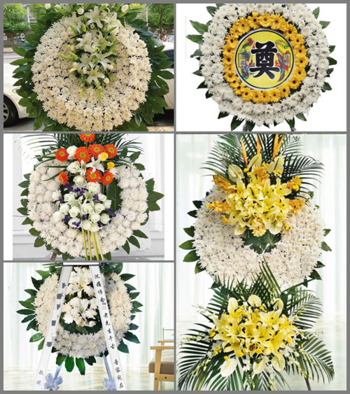 安徽黄山市休宁县海阳镇秀阳村花圈速递